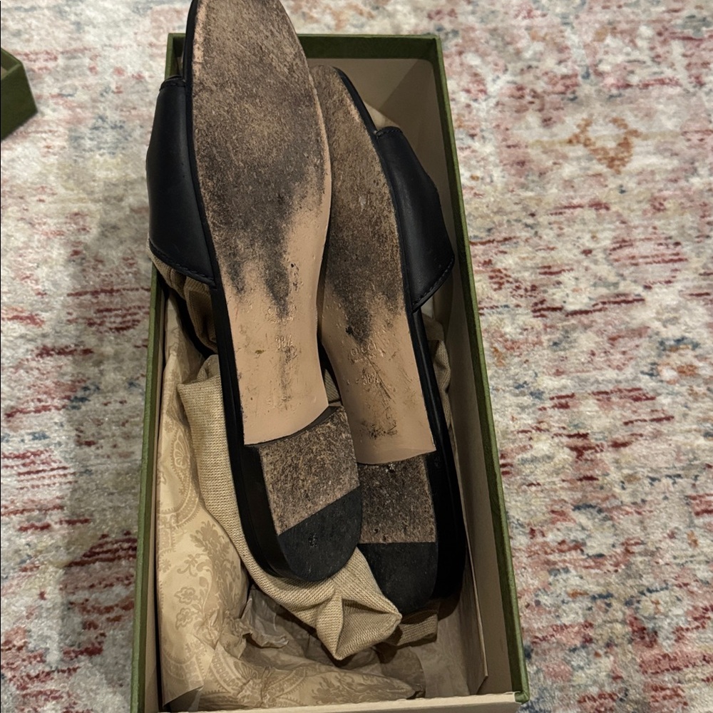 Gucci Black Logo Cutout slide - Picture 5 of 6